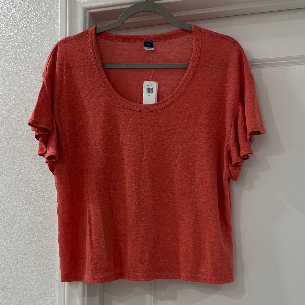Old Navy Coral Short Sleeve Oversized Tee